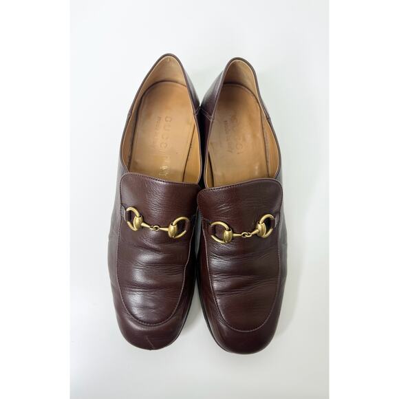 Gucci Brown Goatskin Men's Horsebit Loafers, Size 7 - Picture 8 of 14